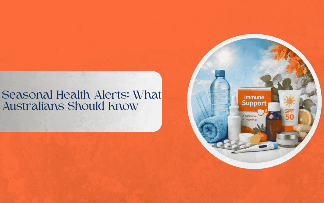 A collection of health products for seasonal wellness and immune support.